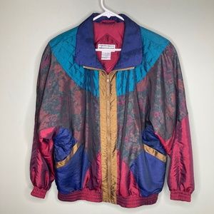 Women's Vintage Westbound Sport 80's windbreaker with shoulder pads